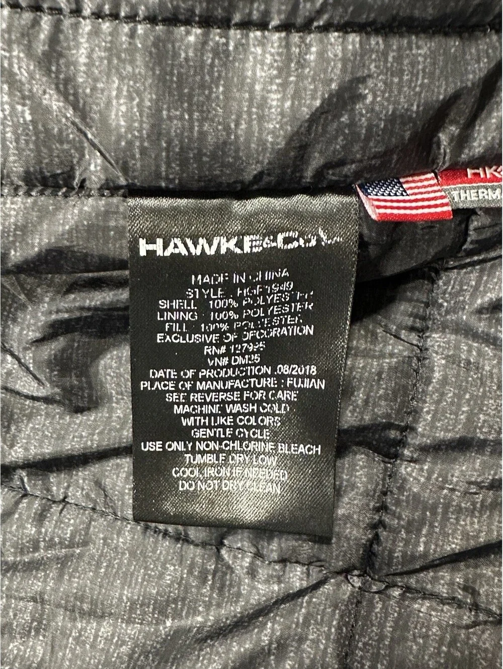 Hawke & Co Men’s Small Waterproof Insulated Hooded Jacket Blue Winter Coat